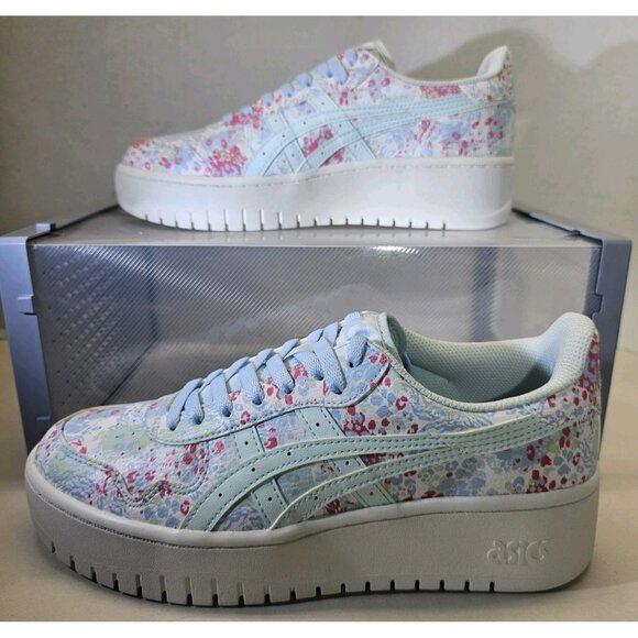 Asics Women's JAPAN  S PF Ortholite Sportstyle  Floral  Platform  Sneaker Size 9 - Picture 1 of 16